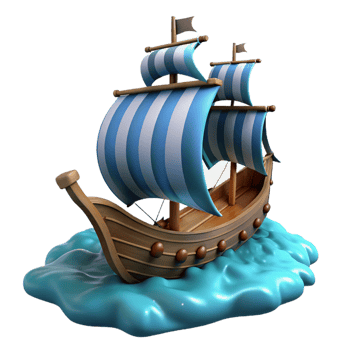 stunning creative A Phoenician ship sailing on a stormy sea, dark and dramatic lighting, realistic style, detailed png