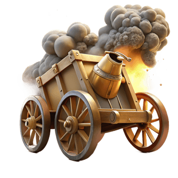 dramatic modern A Hittite chariot charging into battle, dust and smoke filling the air, dramatic lighting, painterly style, detailed png