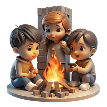 wonderful artistic A Group of Three Resilient Children high resolution png
