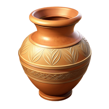 stunning rustic A close-up of an ancient Boeotian vase, intricate painting, soft lighting, realistic style, 4K png