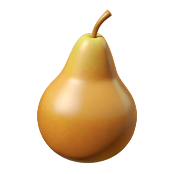magnificent minimalist A single, ripe pear, meticulously rendered in photorealistic detail, soft diffuse lighting, subtle shadow beneath, minimalist style authentic png