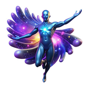 extraordinary contemporary A Celestial Being Formed from Pure Energy 4K png