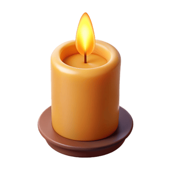 impressive rustic A single, burning candle, flickering flame, warm, low-key lighting, minimalist still life high quality png