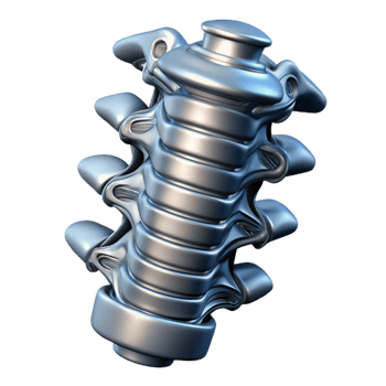 serene traditional Biomechanical Spine Composed of original png