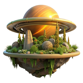 stunning creative Overgrown Ancient Space professional png