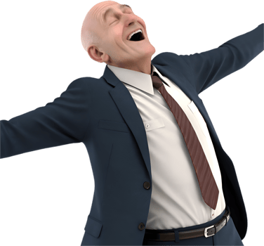 Male businessman with office attire at workplace desk. . png