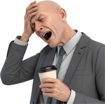 Professional man in smart office suit at work. . png