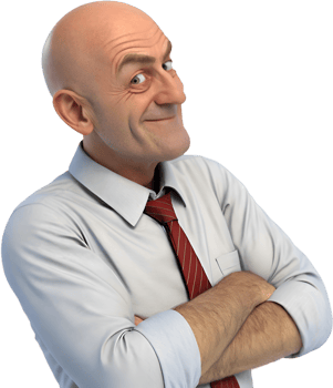 Office worker in formal suit working in office environment. . png