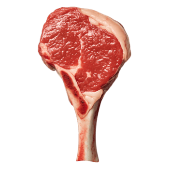 Fresh Raw Beef Steak Cut with Marbling and Bone png