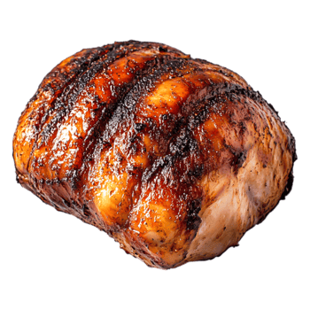 Grilled Chicken Breast with Perfectly Charred Skin and Juicy Texture png