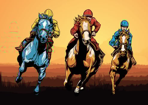Horse Racer design vector