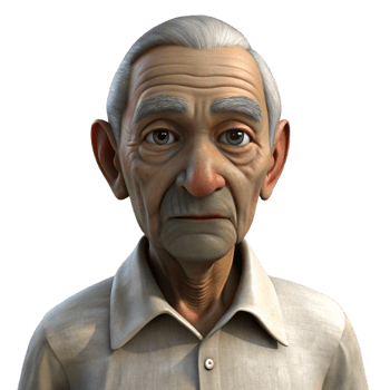 wonderful modern Portrait of an Elderly Man with Deep high quality png