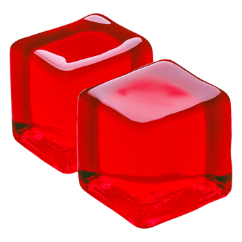 Bright Red Gelatin Cubes Transparent Background png