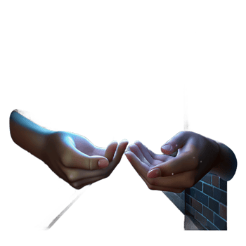 vibrant minimalist A Pair of Hands Exchanging a Small genuine png