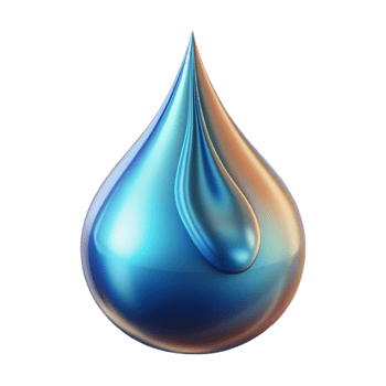 beautiful classic A single, falling drop of ink in water, creating intricate patterns, illuminated by a backlight. Minimalist fluid art high resolution png