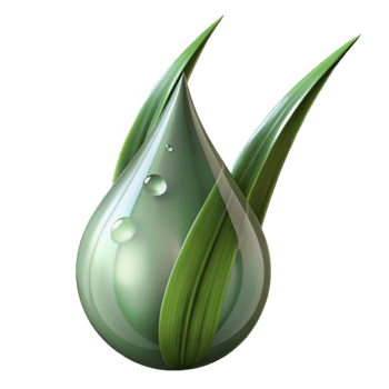 dramatic rustic A close-up of a dewdrop on a blade of grass, macro photography, sparkling lighting high quality png