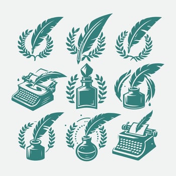 Ink And Quill Logo vector