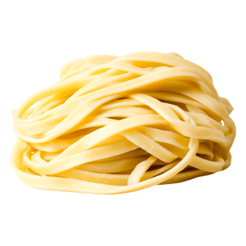 Fresh Thin Pasta Noodles Piled for Culinary Use png