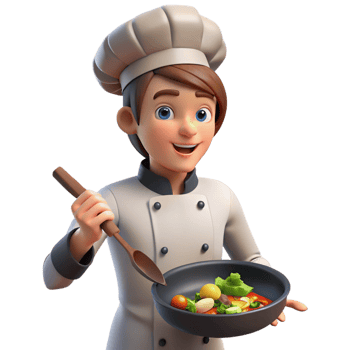 impressive traditional A Skilled Chef with Short Brown Hair and exclusive png
