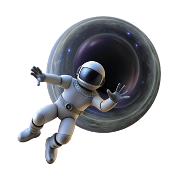 wonderful minimalist A lone astronaut, adrift in the inky blackness of space, reaching out towards a distant, pulsating quasar. Photorealistic style, dramatic lighting high resolution png