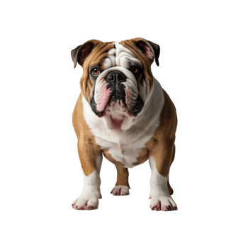 Cute pug dog sitting png