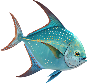 Unique Deepsea Moonfish Selene Setapinnis Artwork. . png
