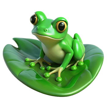 beautiful vintage A tiny green tree frog perched on a giant, dew-kissed leaf, portrayed in a hyperrealistic style with vibrant colors genuine png