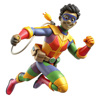 serene vintage A Teenage Superhero with Vitiligo Wearing high quality png