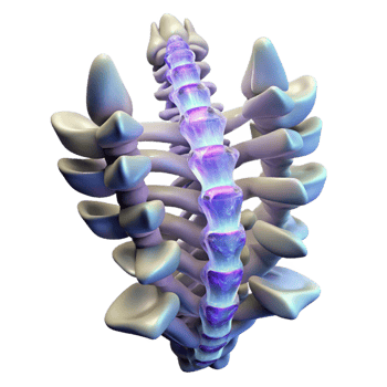 vibrant traditional A human spine crafted from intertwined roots and glowing crystals, soft, ethereal lighting, fantasy style exclusive png