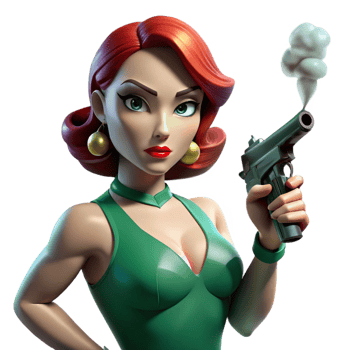 impressive traditional A Femme Fatale with Ruby Red Lipstick and exclusive png