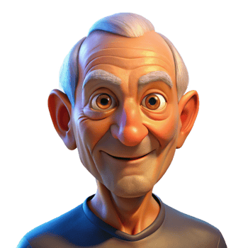 elegant vintage Portrait of an Elderly Man with Deep 4K png