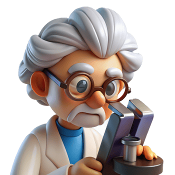 wonderful modern A Curious Scientist with Messy White Hair high quality png
