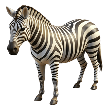 impressive classic A striped zebra grazing in the African savanna, its black and white stripes illuminated by the harsh sunlight, in a realistic, wildlife photography style professional png