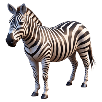 wonderful classic A striped zebra grazing in the African savanna, its black and white stripes illuminated by the harsh sunlight, in a realistic, wildlife photography style exclusive png