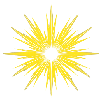Shining Starburst Glow Dynamic Flash Effect for Designs png