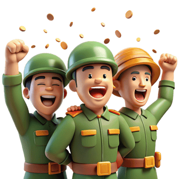 beautiful rustic A group of soldiers celebrates a hard-won victory. Joyful, celebratory lighting, documentary style high quality png