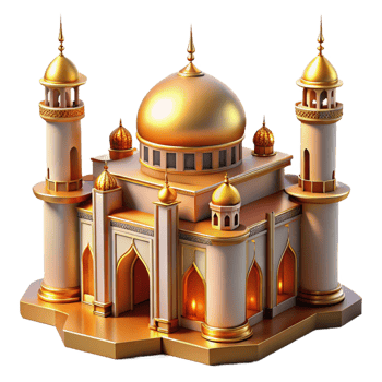 vibrant rustic An intricate Islamic mosque with towering minarets, golden hour light, ornate style authentic png