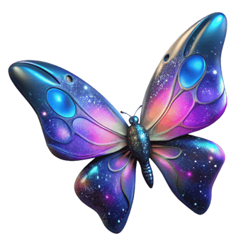 stunning rustic A cosmic butterfly, its wings formed from galaxies, fluttering through the void. Surreal, vibrant colors high resolution png