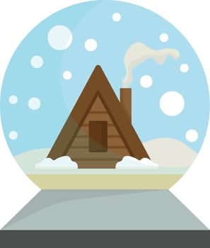 Christmas Gift Wrapped in Ribbon vector