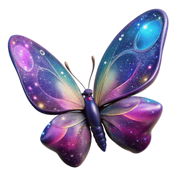 beautiful abstract A cosmic butterfly, its wings formed from galaxies, fluttering through the void. Surreal, vibrant colors high resolution png