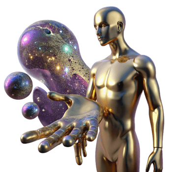 magnificent traditional A Solitary Human Figure Composed Entirely premium png