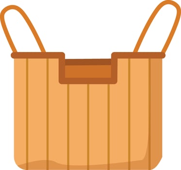 Wicker Basket for Toiletries vector