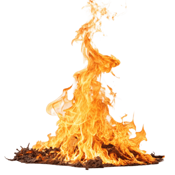 Fiery Inferno Blaze Burning Brightly Embers Glowing Hot Flames Dancing in the Night png
