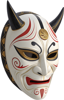 Onnamen Masks, A Glimpse of Traditional Japanese Theatre. . png