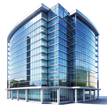 Modern Glass Office Building Architectural Design png