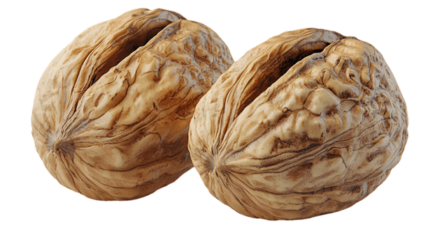 Two Walnuts Close Up View png