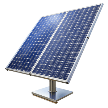 Highefficiency solar panel system for residential or commercial use showcasing clean energy technology isolated on transparent background png