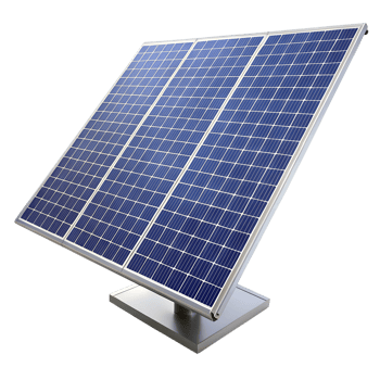 Highefficiency photovoltaic solar panel array system for renewable energy generation isolated on transparent background png
