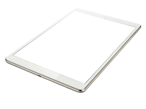 A sleek tablet device showcasing modern technology, perfect for digital tasks and entertainment png