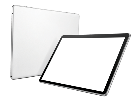 Sleek tablet design showcasing modern technology with minimalist aesthetic, perfect for digital tasks and creativity png